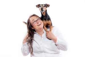 Stephanie Grath mit Hund